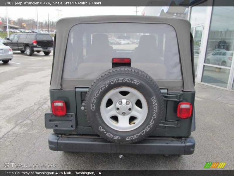 Shale Green Metallic / Khaki 2003 Jeep Wrangler X 4x4