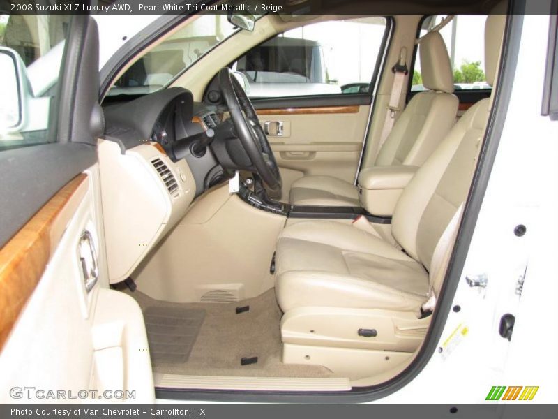 Pearl White Tri Coat Metallic / Beige 2008 Suzuki XL7 Luxury AWD