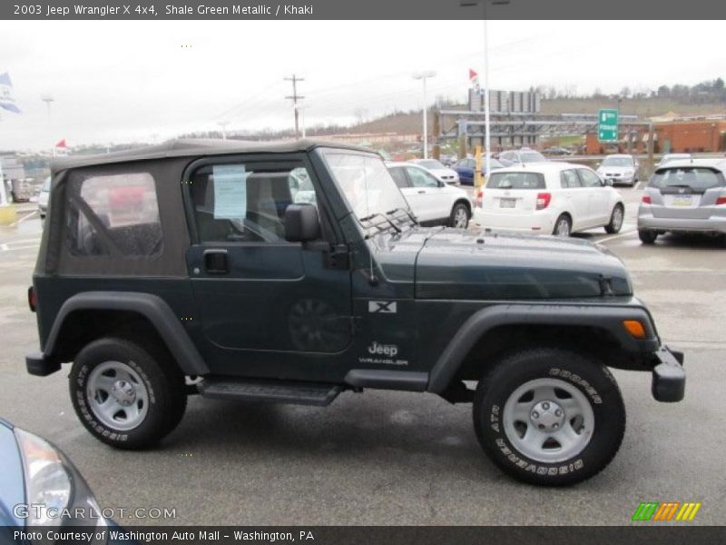 Shale Green Metallic / Khaki 2003 Jeep Wrangler X 4x4