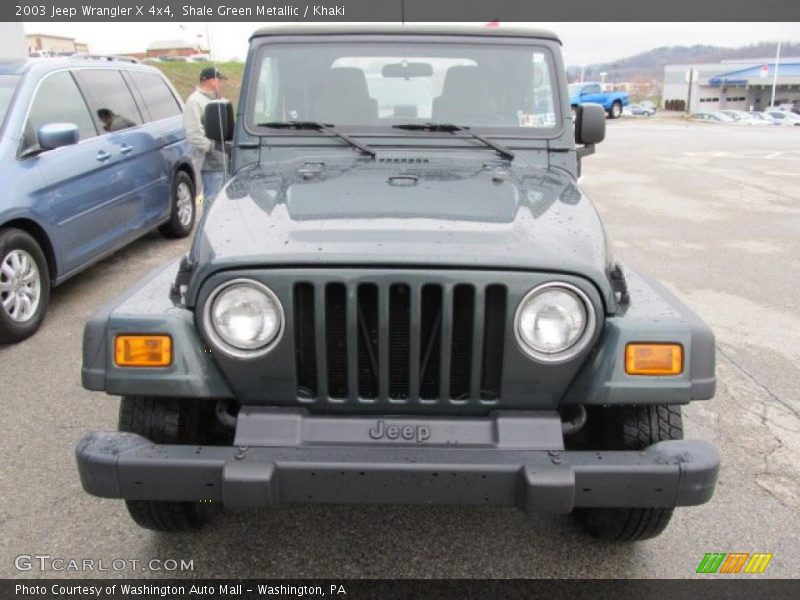 Shale Green Metallic / Khaki 2003 Jeep Wrangler X 4x4