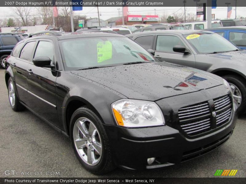 Brilliant Black Crystal Pearl / Dark Slate Gray/Light Graystone 2007 Dodge Magnum R/T