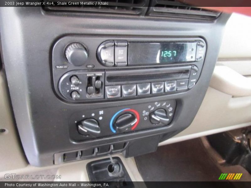 Shale Green Metallic / Khaki 2003 Jeep Wrangler X 4x4