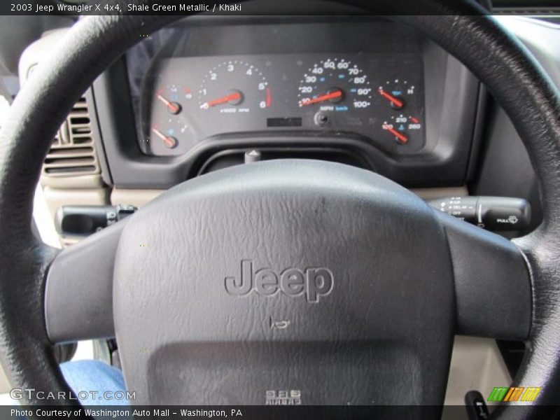 Shale Green Metallic / Khaki 2003 Jeep Wrangler X 4x4