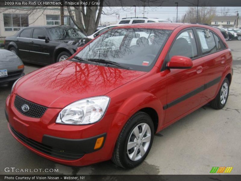 Tropical Red / Gray 2009 Kia Rio Rio5 LX Hatchback