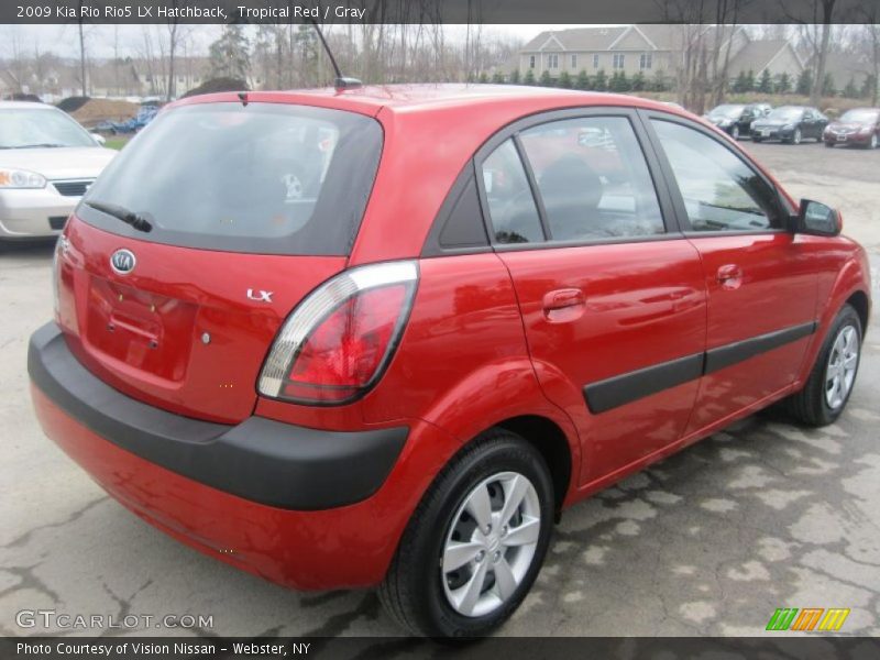 Tropical Red / Gray 2009 Kia Rio Rio5 LX Hatchback