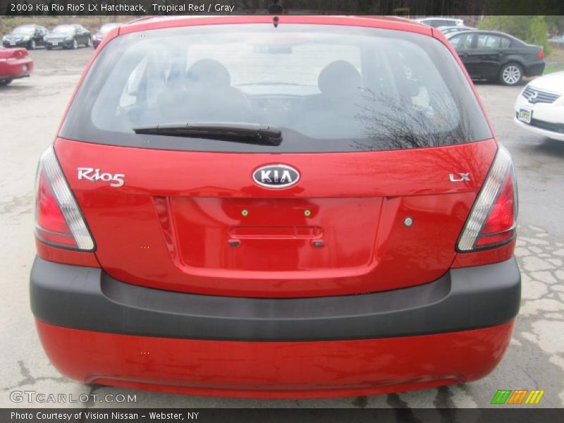 Tropical Red / Gray 2009 Kia Rio Rio5 LX Hatchback