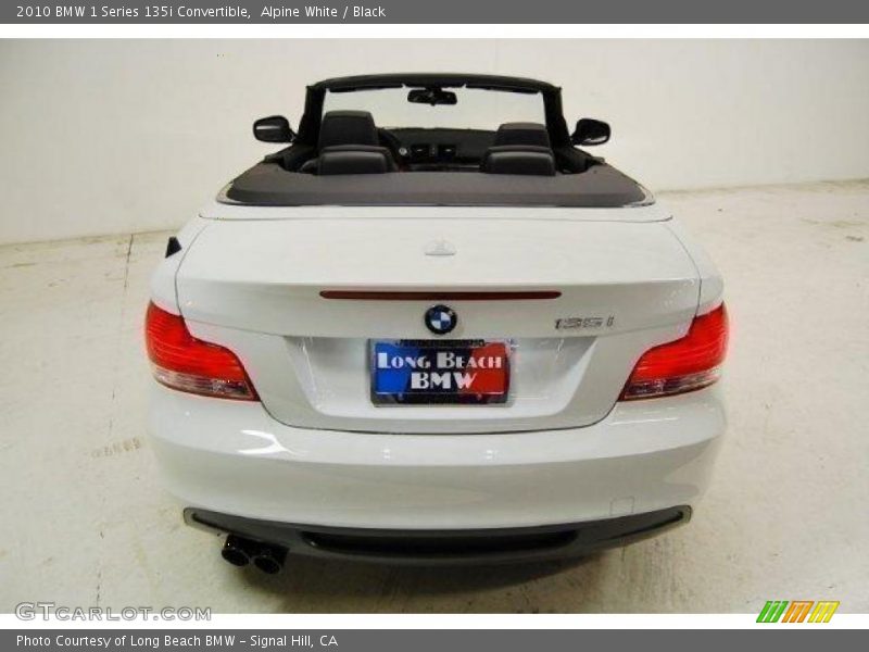 Alpine White / Black 2010 BMW 1 Series 135i Convertible