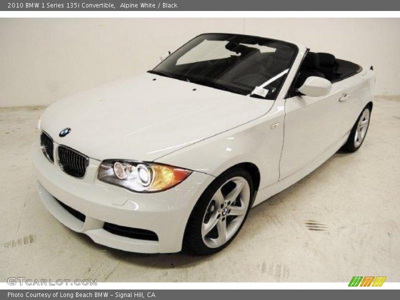 Alpine White / Black 2010 BMW 1 Series 135i Convertible