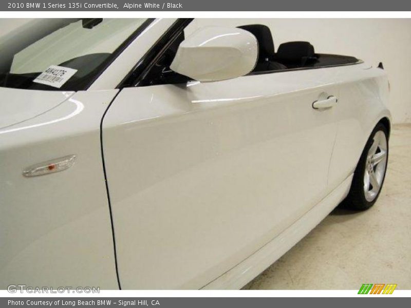 Alpine White / Black 2010 BMW 1 Series 135i Convertible