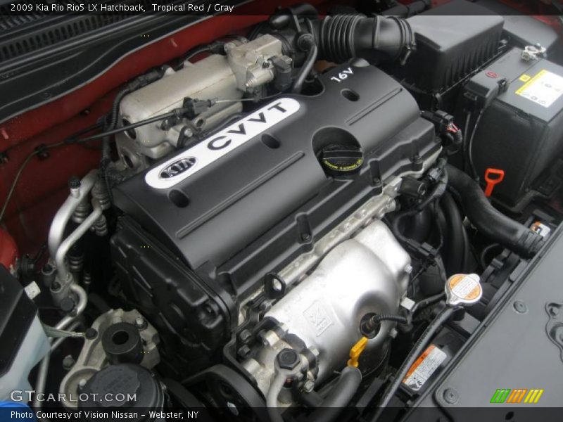  2009 Rio Rio5 LX Hatchback Engine - 1.6 Liter DOHC 16-Valve CVVT 4 Cylinder