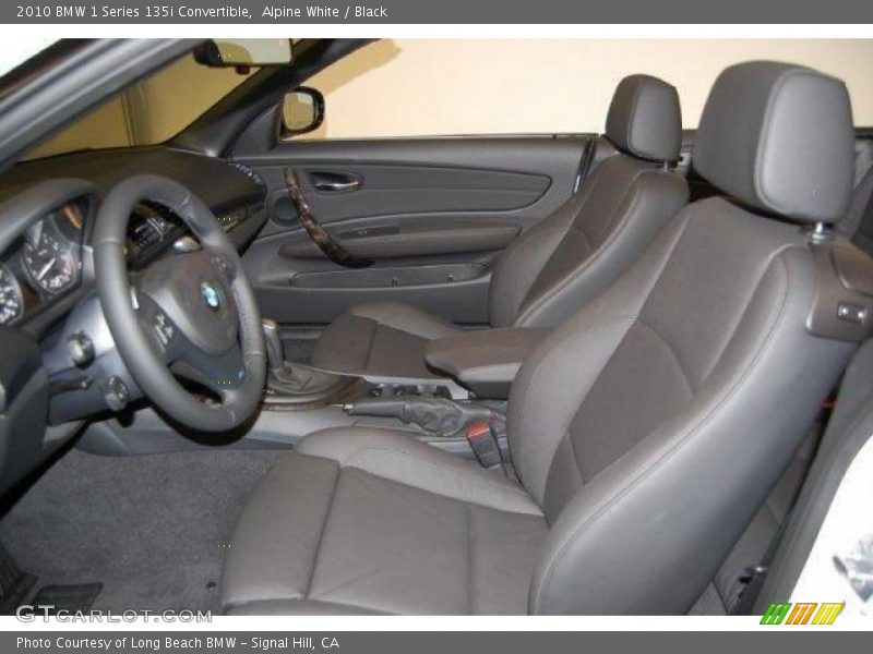  2010 1 Series 135i Convertible Black Interior