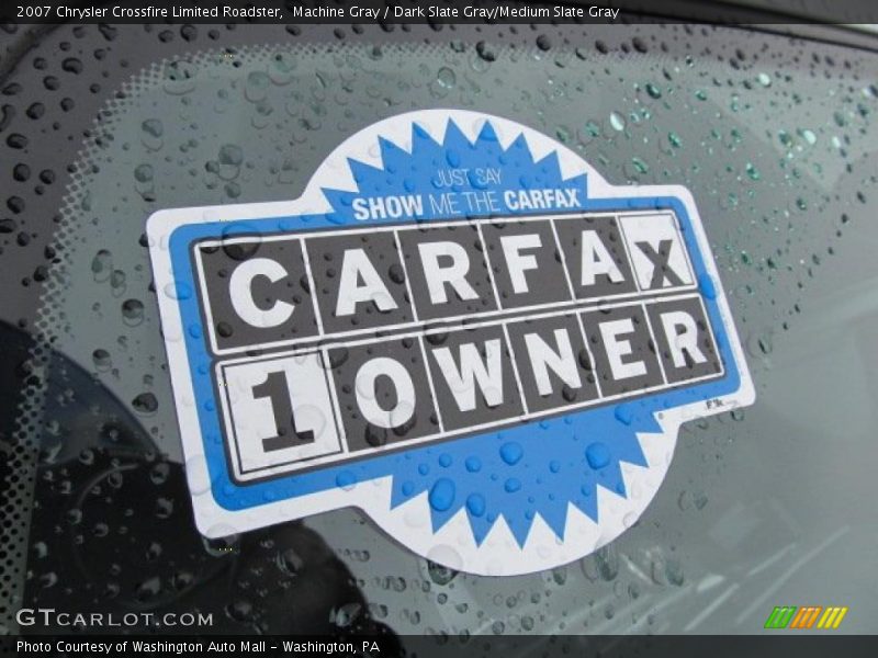 Machine Gray / Dark Slate Gray/Medium Slate Gray 2007 Chrysler Crossfire Limited Roadster