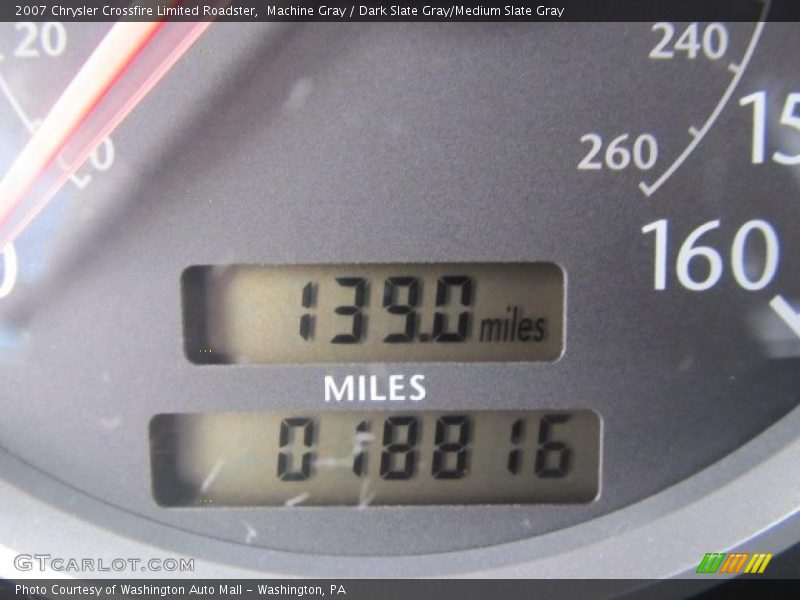 Machine Gray / Dark Slate Gray/Medium Slate Gray 2007 Chrysler Crossfire Limited Roadster