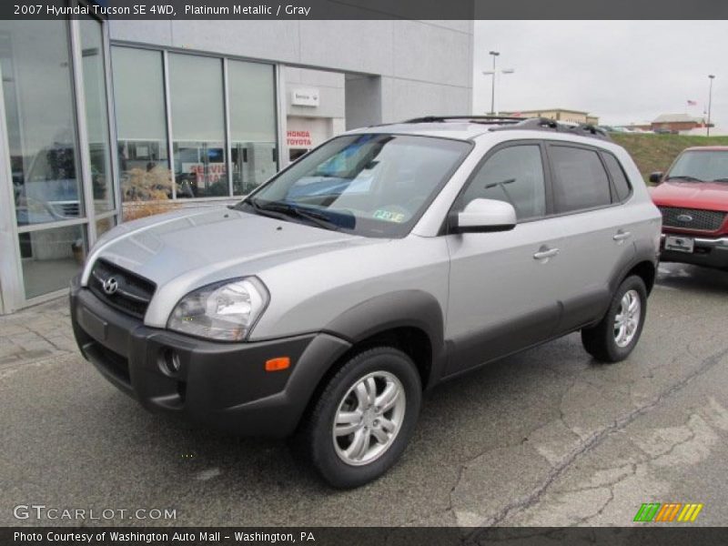 Platinum Metallic / Gray 2007 Hyundai Tucson SE 4WD