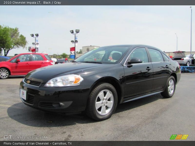 Black / Gray 2010 Chevrolet Impala LT