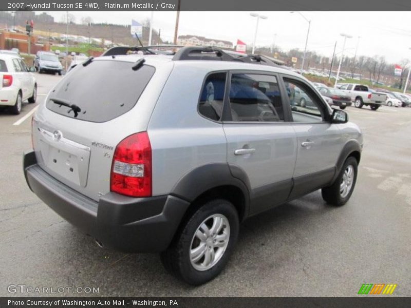 Platinum Metallic / Gray 2007 Hyundai Tucson SE 4WD