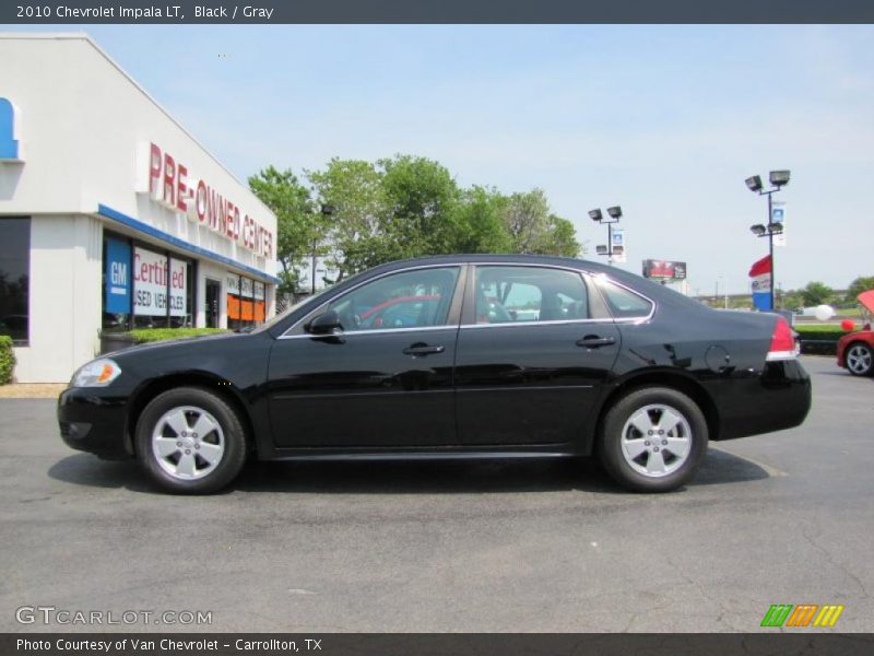 Black / Gray 2010 Chevrolet Impala LT