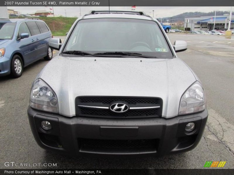 Platinum Metallic / Gray 2007 Hyundai Tucson SE 4WD
