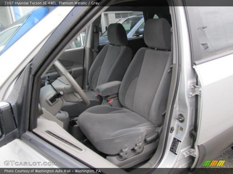 Platinum Metallic / Gray 2007 Hyundai Tucson SE 4WD