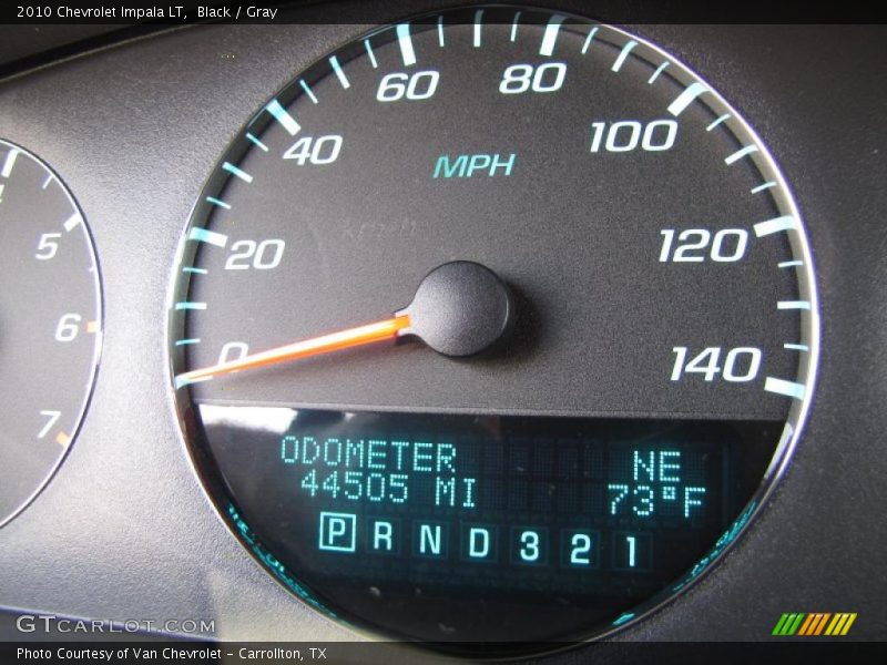 Black / Gray 2010 Chevrolet Impala LT