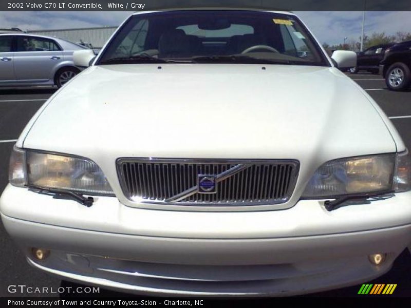 White / Gray 2002 Volvo C70 LT Convertible