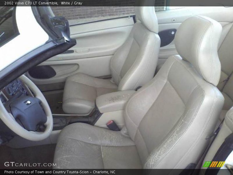 White / Gray 2002 Volvo C70 LT Convertible