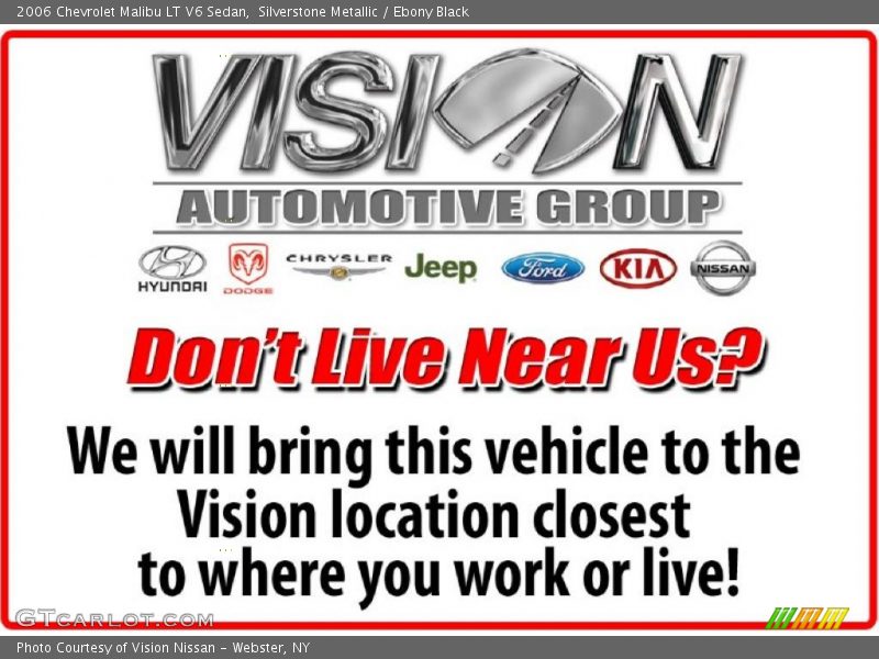 Silverstone Metallic / Ebony Black 2006 Chevrolet Malibu LT V6 Sedan