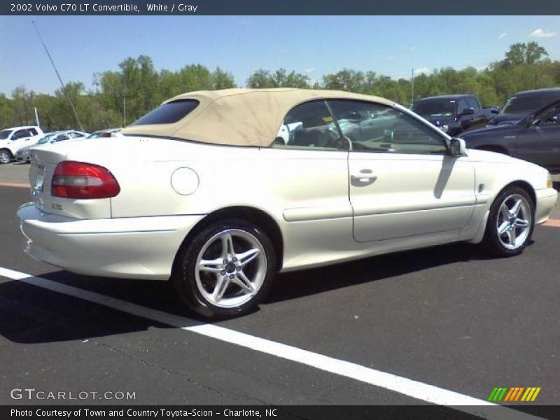 White / Gray 2002 Volvo C70 LT Convertible