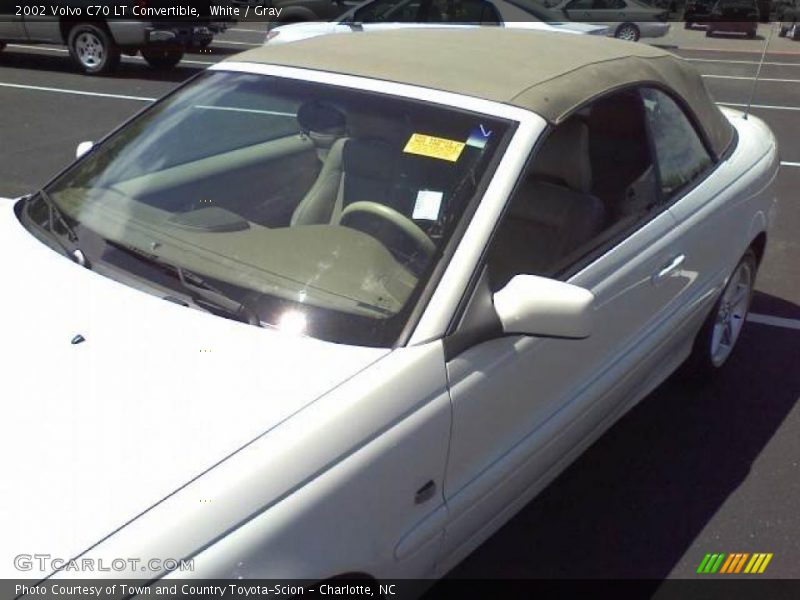 White / Gray 2002 Volvo C70 LT Convertible