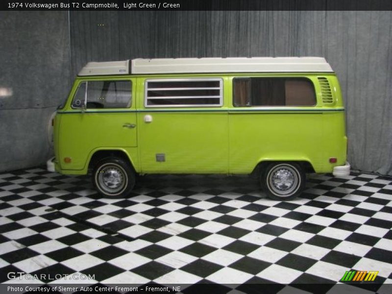 Light Green / Green 1974 Volkswagen Bus T2 Campmobile
