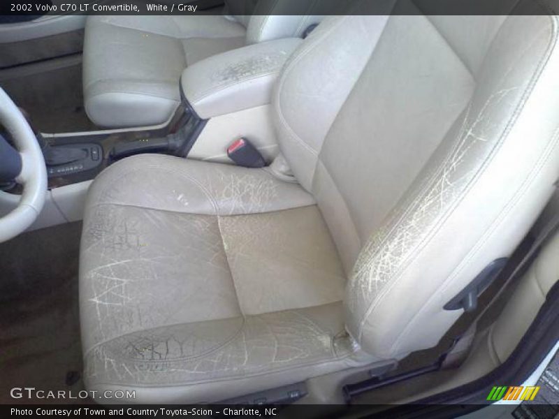 White / Gray 2002 Volvo C70 LT Convertible