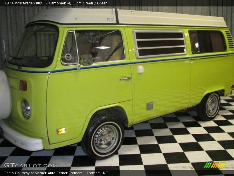 Light Green / Green 1974 Volkswagen Bus T2 Campmobile