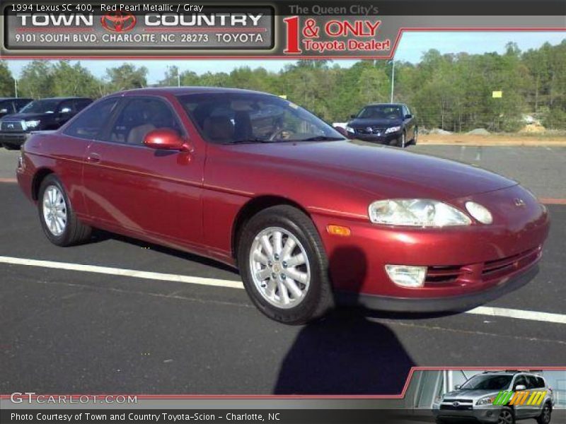 Red Pearl Metallic / Gray 1994 Lexus SC 400