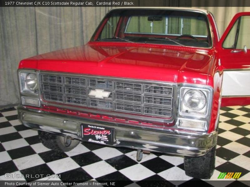 Cardinal Red / Black 1977 Chevrolet C/K C10 Scottsdale Regular Cab