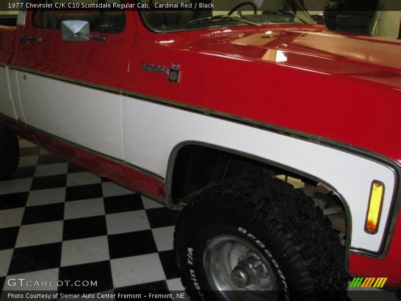 Cardinal Red / Black 1977 Chevrolet C/K C10 Scottsdale Regular Cab