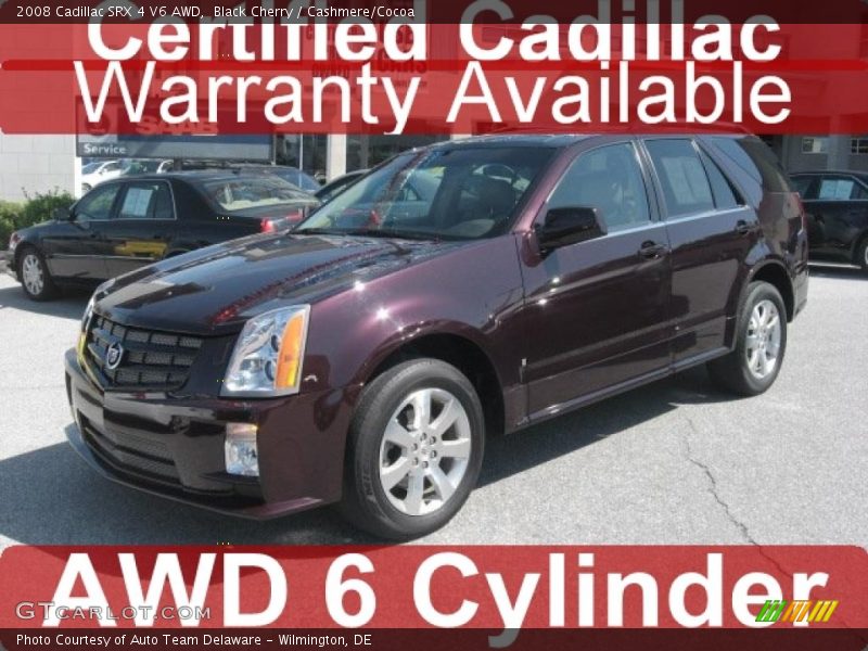 Black Cherry / Cashmere/Cocoa 2008 Cadillac SRX 4 V6 AWD