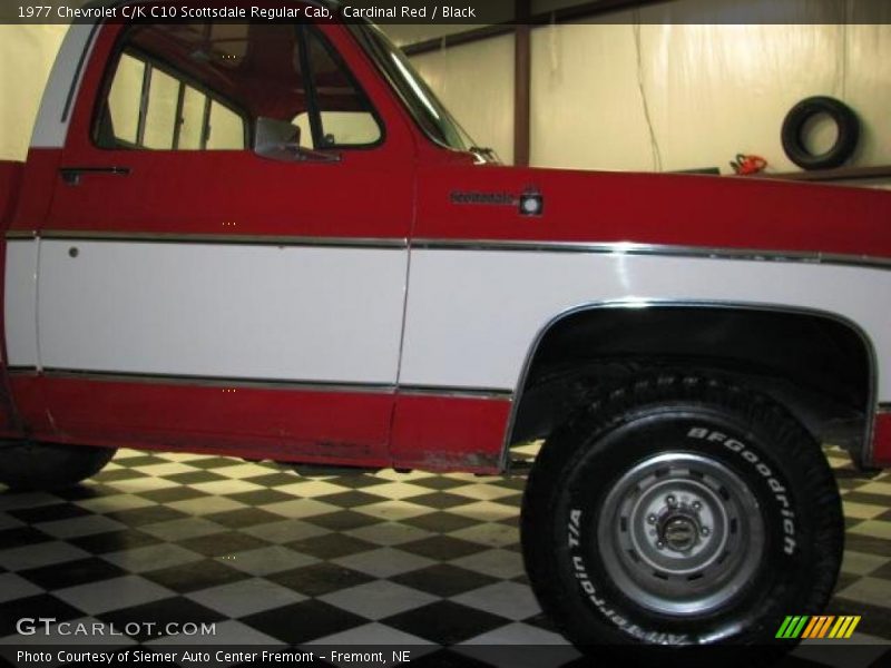 Cardinal Red / Black 1977 Chevrolet C/K C10 Scottsdale Regular Cab