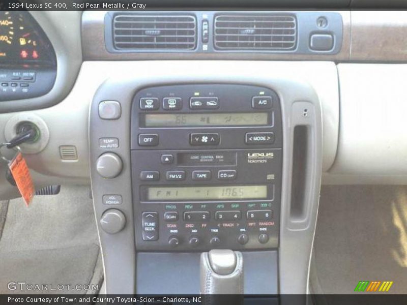 Red Pearl Metallic / Gray 1994 Lexus SC 400