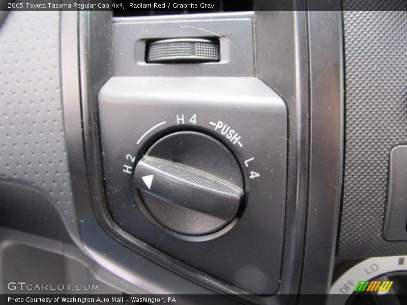Controls of 2005 Tacoma Regular Cab 4x4
