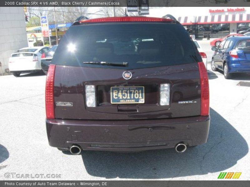 Black Cherry / Cashmere/Cocoa 2008 Cadillac SRX 4 V6 AWD