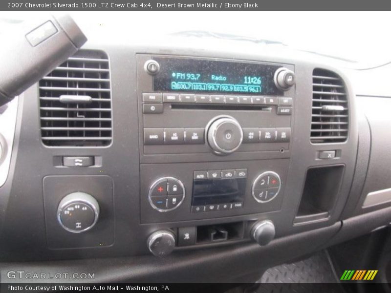 Desert Brown Metallic / Ebony Black 2007 Chevrolet Silverado 1500 LTZ Crew Cab 4x4