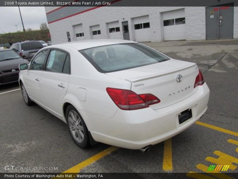 Blizzard White Pearl / Ash Gray 2008 Toyota Avalon Limited
