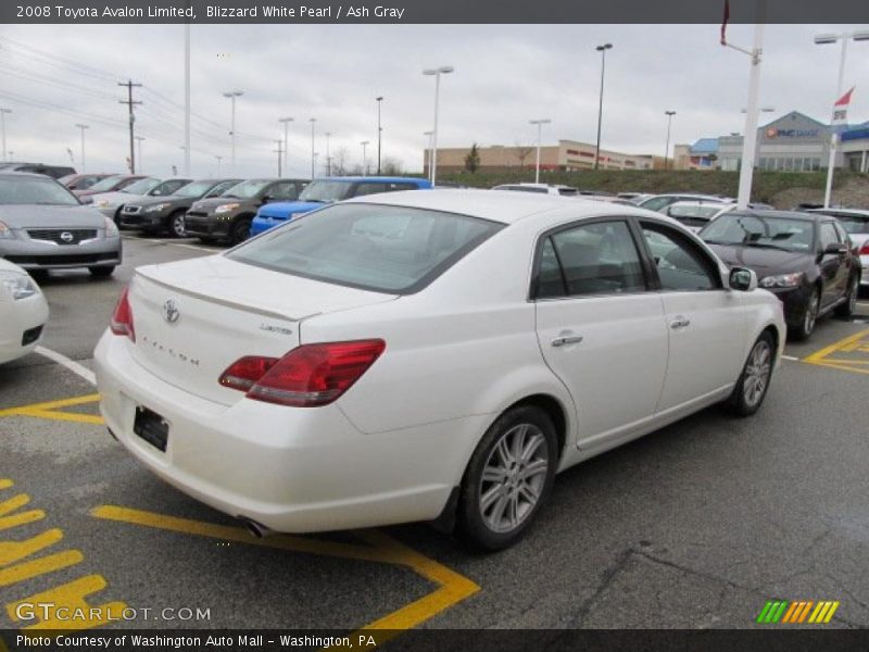Blizzard White Pearl / Ash Gray 2008 Toyota Avalon Limited