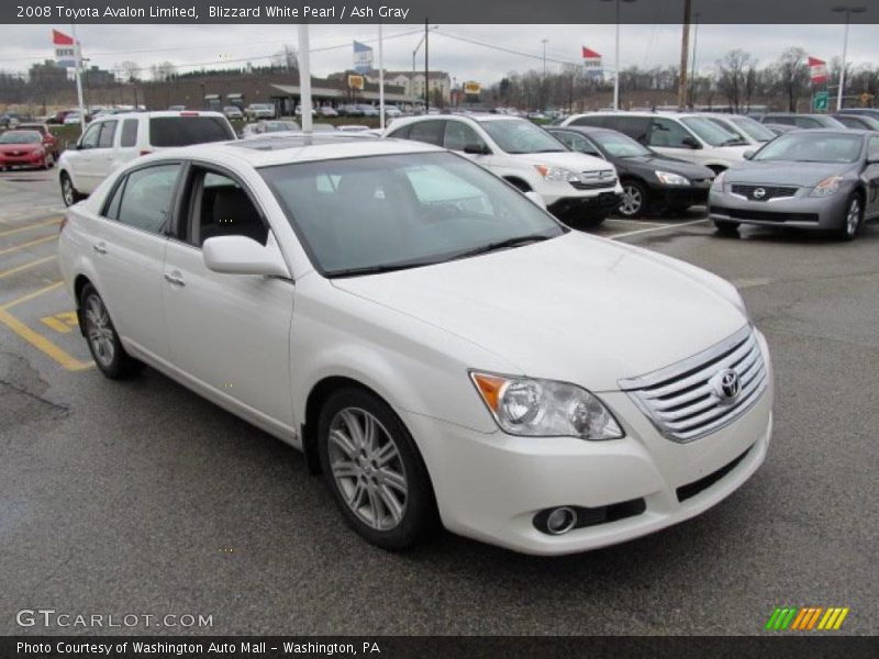 Blizzard White Pearl / Ash Gray 2008 Toyota Avalon Limited