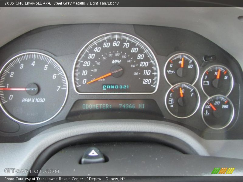 Steel Grey Metallic / Light Tan/Ebony 2005 GMC Envoy SLE 4x4