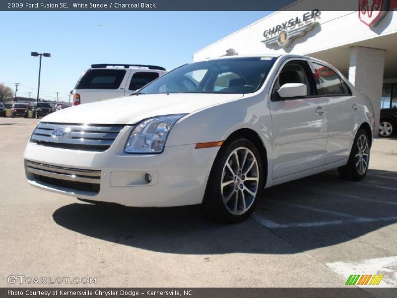 White Suede / Charcoal Black 2009 Ford Fusion SE