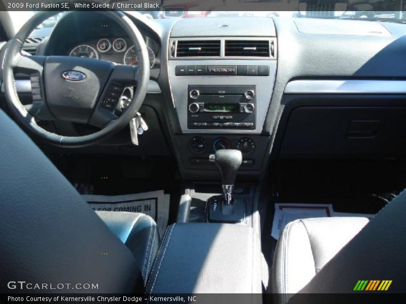 White Suede / Charcoal Black 2009 Ford Fusion SE