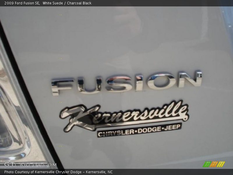 White Suede / Charcoal Black 2009 Ford Fusion SE