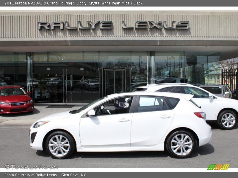 Crystal White Pearl Mica / Black 2011 Mazda MAZDA3 s Grand Touring 5 Door