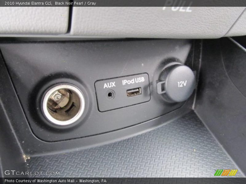 Black Noir Pearl / Gray 2010 Hyundai Elantra GLS
